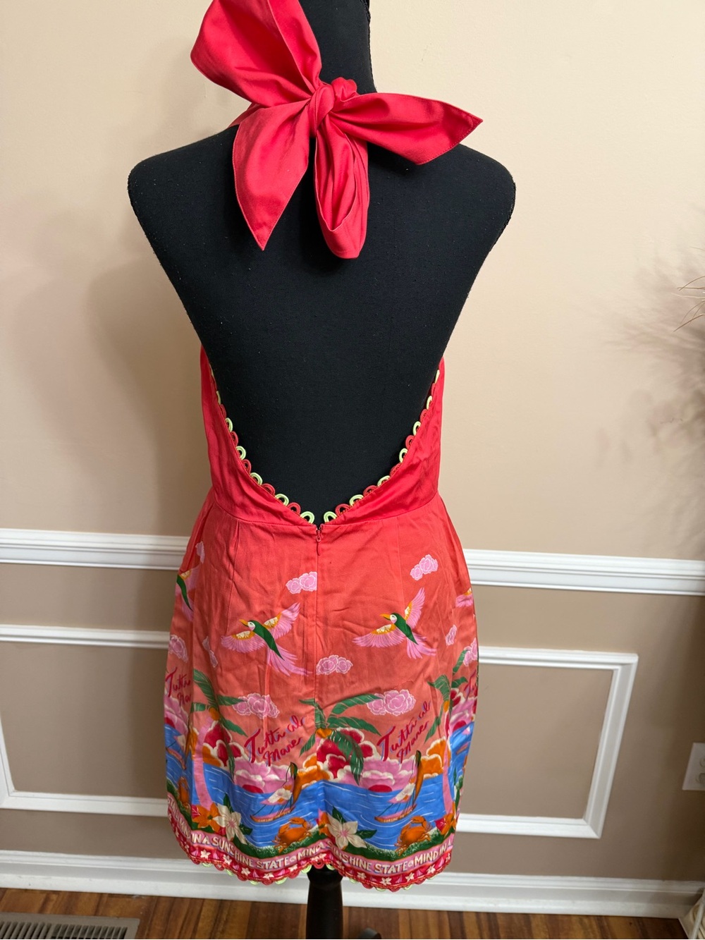 Alden Adair Millie Dress Paradise Print Small NWT - Picture 8 of 14
